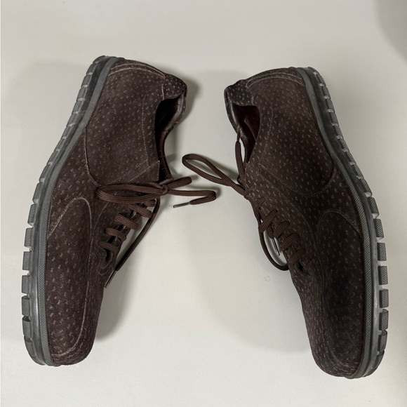 Prada Brown Suede Men's Shoes 12 - Picture 6 of 16